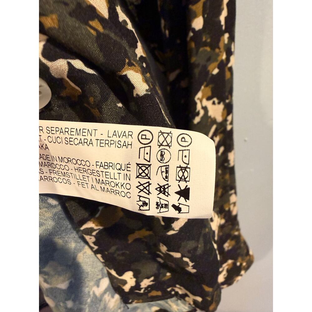 Zara Relaxed Fit Abstract Print Button-Down Shirt… - image 3